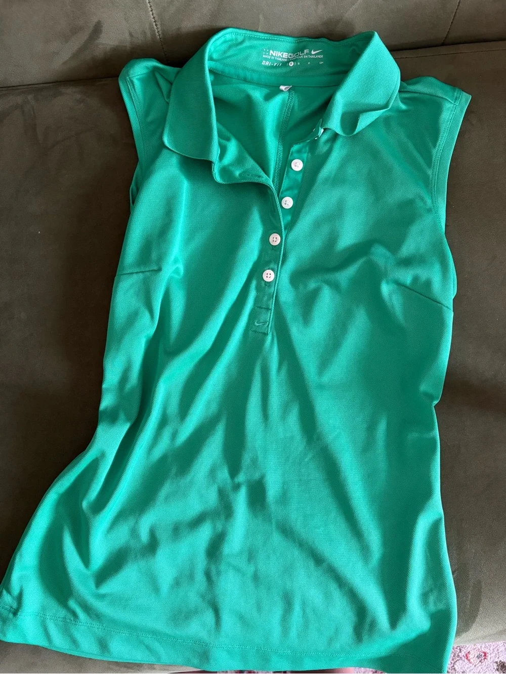 Nike Women's Sleeveless Polo Top - Teal